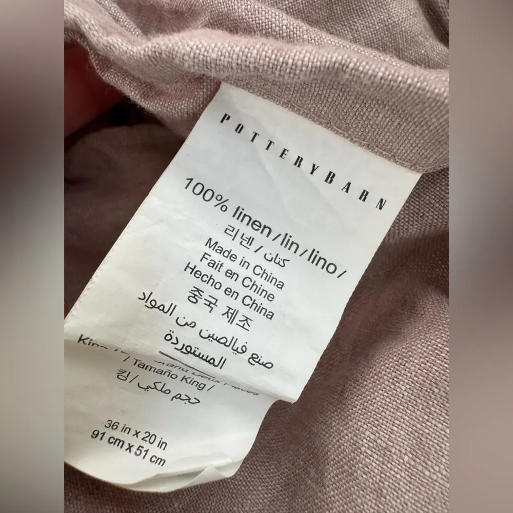 Pottery Barn Linen Pillow Shams